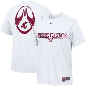  Nike Washington State Cougars White Team Issue T shirt 
