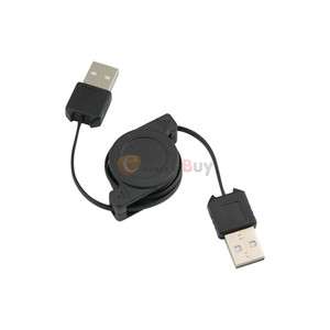NEW USB A Male to Male Retractable Adapter Extension Cable USA  