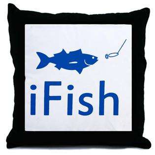 Artsmith Inc Throw Pillow iFish Fishing Fisherman 