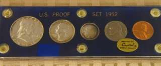 Proof Coin Sets 1950 1951 1952 1953  