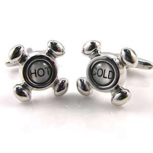  Hot and Cold Faucet Cufflinks Jewelry