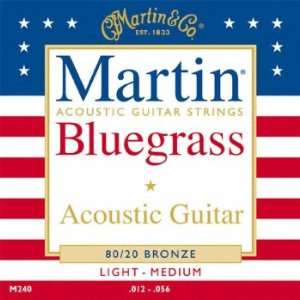  Martin M240 80/20 Bronze Acoustic Guitar Strings   Custom 