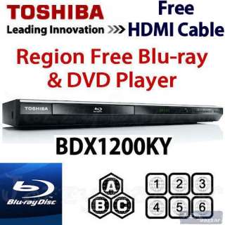   BDX1200KY BDX1200 Multi Region Free BLU RAY & DVD Player HDMI USB NEW