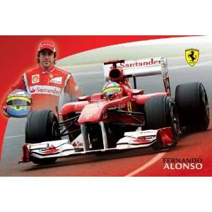  Sport Posters Ferrari F1   Alonso 10/11   23.8x35.7 