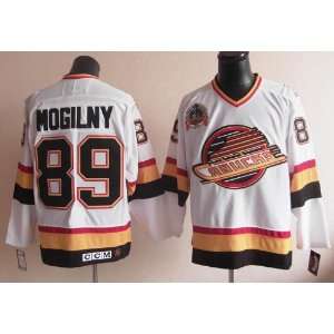 Alexander Mogilny Jersey Vancouver Canucks #89 Throwback White Jersey 