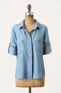 Washed Chambray Buttondown   Anthropologie