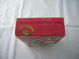 Vtg Avon Daylight Shaving Time Pocket Watch Decanter  