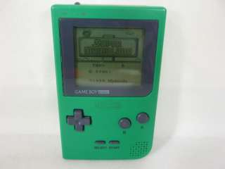 Nintendo Game Boy Pocket Console System Green MGB 001 0748  