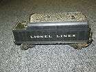 1960s Lionel O Scale Lionel Lines Coal Tender Train Car