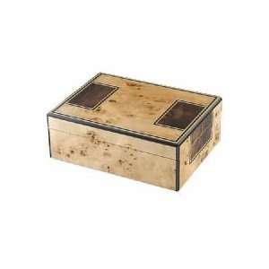   Toulouse Humidor   High Lacquer Maple Burl (25 Cigars)