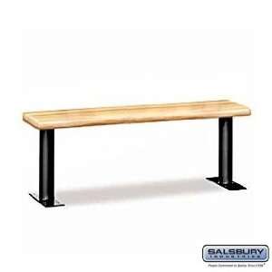  Wood Locker Benches   96 Inches   Light Finish