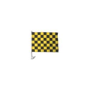  Black and Yellow Checkered Car Flag Patio, Lawn & Garden