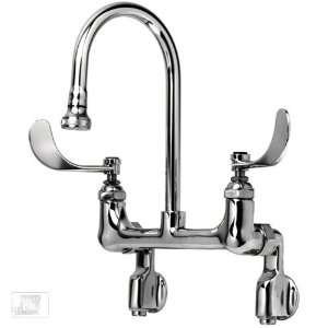   Adjustable Center Wall Mounted Surgical Sink Faucet w/ Loose Key Stops