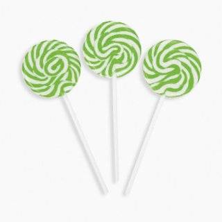 Green Swirl Pops Lollipop Suckers (2 dz)