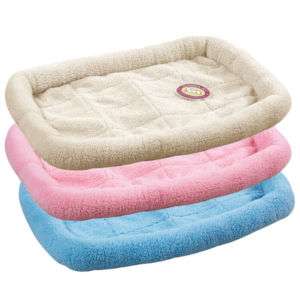 Small bed sherpa Fleece Crate cage mat kennel Pad 17.75 x11.75 dog 