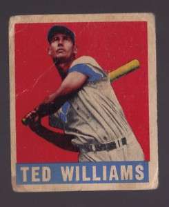 1948 Leaf Ted Williams card #76   ORIGINAL  
