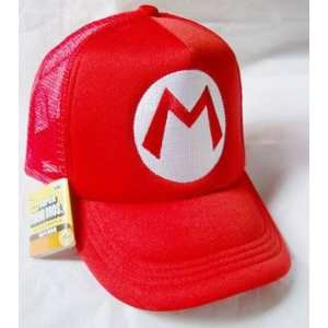  Mario Bro Trucker Hat   Red Mario Toys & Games
