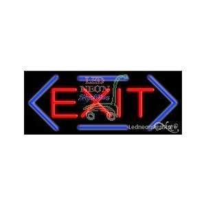  Exit Neon Sign 13 inch tall x 32 inch wide x 3.5 inch Deep 