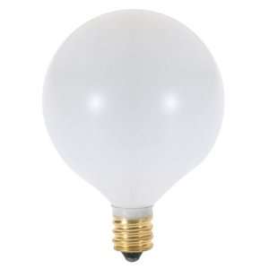    2,000 hrs   130 Volt   White   G16 1/2 Globe Light Bulb   2 1/16 