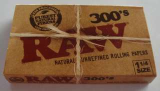 Raw Rolling Papers 1.25 300 Natural UnRefined Rolling Papers  