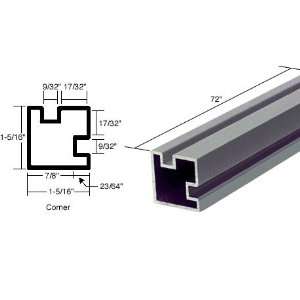   Satin Anodized Corner Post Extrusion   72 inch Long
