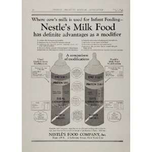 1929 Ad Nestles Milk Food Infant Formula Baby Bottle   Original Print 