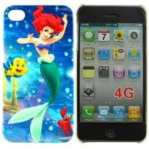 Little Mermaid Cartoon Hard Cover caase for Iphone 4