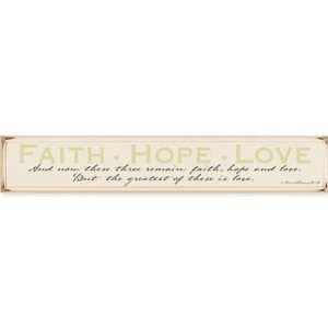  The Greatest of these is Love Wooden Sign