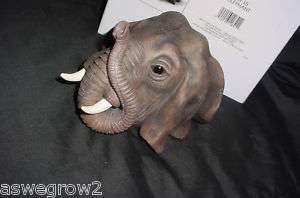 New Elephant head piggy bank **trunk up good luck  