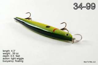This lure is ideal for largemouth bass, salmon and large trout 