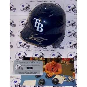  Sam Fuld Hand Signed Tampa Bay Rays Mini Helmet 