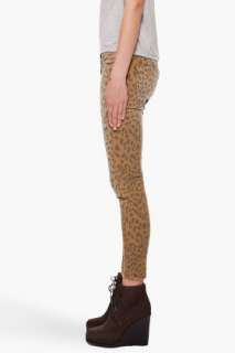 Current/elliott Skinny Leopard Print Jeans for women  
