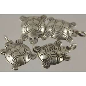 Turtle Silver Thai Sterling Silver Charms Karen Handmade From Thailand 