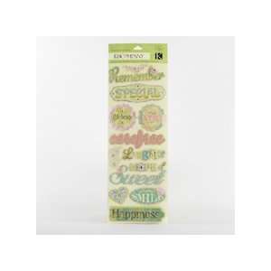  All Occasion Words Adhesive Chipboard