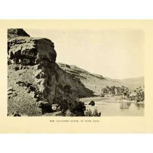  1912 Print Wind River Red Sandstone Cliff Horse Carriage Landscape 