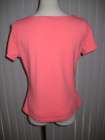 Collezione Coral Short Sleeve Shirt Top Size M