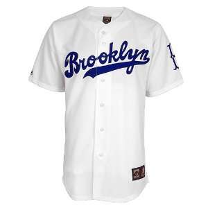  Brooklyn Dodgers Replica Cooperstown Jersey   White Large 