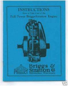 BRIGGS & STRATTON MODELS F,FB, & FC BOOK (BLUE)  