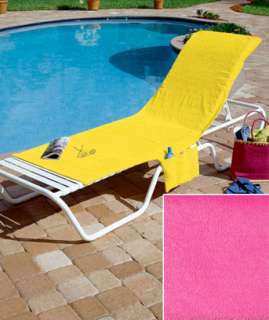     Terry Cloth Lounge Lawn Chair Cover   Pool Beach Deck Yard  