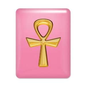  iPad Case Hot Pink Egyptian Gold Ankh 