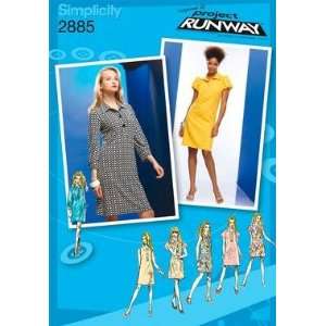 SIMPLICITY PATTERN 2885 PROJECT RUNWAY MISSES/MISS PETITE DRESS WITH 