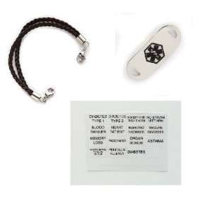   Bracelet Strand Bundle with Stainless Steel Medical Identification Tag