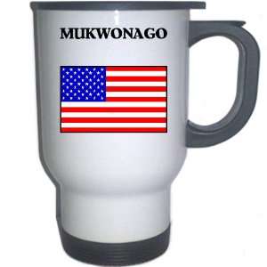  US Flag   Mukwonago, Wisconsin (WI) White Stainless Steel 