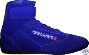 Suede Driving Auto Car Kart Racing Shoes Blue Size 42  