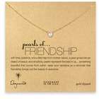 Dogeared Small Pearls of Friendship Necklace 16 in Gold