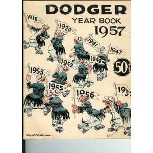  1957 Brooklyn Dodgers Official Yearbook 