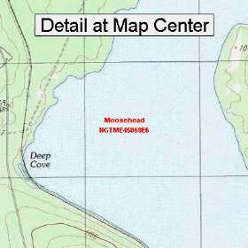   Map   Moosehead, Maine (Folded/Waterproof)