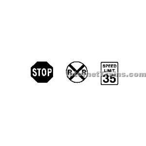  S&S Hobby Products HO Scale Stop Sign Set Toys & Games