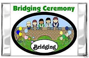 GIRL SCOUT BRIDGING CEREMONY mini candy bar wrappers  