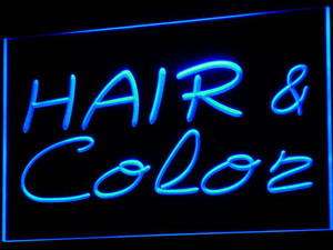 i564 b Hair & Color Salon Cutting Shop Neon Light Sign  
